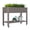 Gray-33.7"H, variant on Bifanuo Durable Resin Raised Garden Bed, Plant Stand with Lockable Wheels for Flowers, Vegetables,Herbs- Perfect for Backyard, Patio, and Balcony(White)