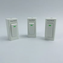 AnyWill Inline Cord Switch 3 Pack, AC 250V 6A On/Off Lamp Control Appliance Switch Rocker for Table Lamp Desk Bed LED Lights, White