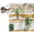 thumbnail image 5 of Curtain Valances for Windows, Retro Watercolor Tropical Plants Palm Tree Rod Pocket Valance Window Treatments Short Curtains for Kitchen Bathroom Living Room 54 x 18 Inches, 1 Panel, 5 of 6