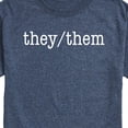 thumbnail image 3 of Instant Message - They Them Pronouns - Men's Short Sleeve Graphic T-Shirt, 3 of 6