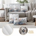 thumbnail image 6 of Blue Pumpkin Coastal Fall Outdoor Waterproof Pillow Covers, Thanksgiving Starfish Summer Beach Decorative Square Throw Pillowcase Sofa Cushion Sham for Patio/Couch/Chair, 24"x24" 2 Pack, 6 of 8