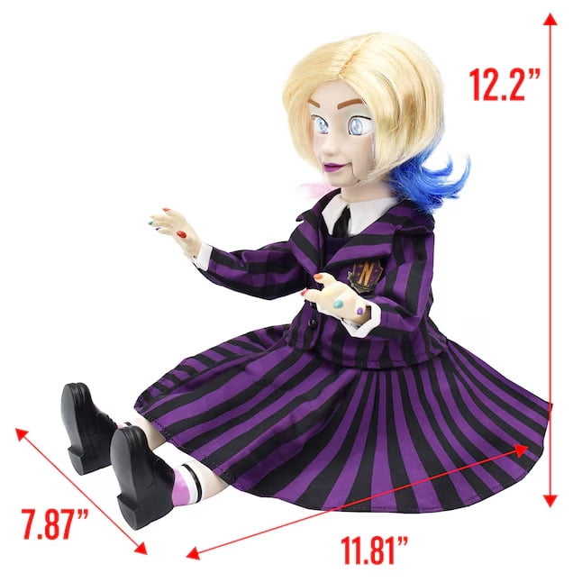 The Addams Family Enid Sinclair Halloween Animated Doll Tabletop