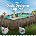 thumbnail image 4 of Funsicle Piscine hors Terre de 18 Pi Oasis Design pour Genoux avec Pompe, Cadre Rectangulaire, 4 of 6