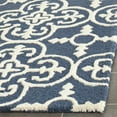 thumbnail image 3 of SAFAVIEH Cambridge Kimberly Geometric Wool Runner Rug, Navy/Ivory, 2'6" x 22', 3 of 7