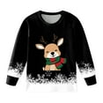 thumbnail image 6 of Staki Kids Christmas Pjs Toddler Boy Christmas Outfit - Kids Long Sleeve Xmas Winter Pajama Set(Black,7Y), 6 of 6