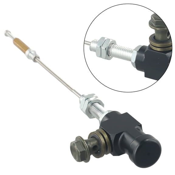 Tekuisi Universal Black Motorcycle Hydraulic Clutch Master Cylinder Rod Brake/Pump Kit