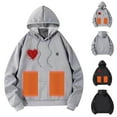 thumbnail image 4 of Dvprdro Jackets for Men Stitching Drawstring Hooded Slim Fashion Coat Outwear, 4 of 4