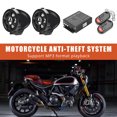 thumbnail image 2 of Alarma antirrobo para motocicleta sistema de altavoces compatible con Bluetooth Radio Ehuebsd FM MP3 colores clásicos sistema de sonido duradero Simple, 2 of 8