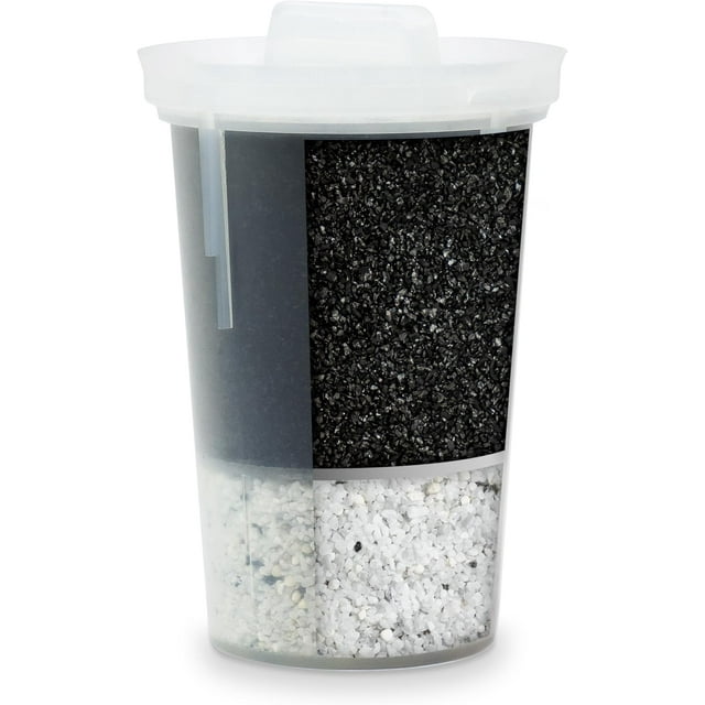 Single Replacement MINA Alkaline Water Filter by Santevia | Single At Home Water Pitcher Filter Adds Minerals and Makes Alkaline Water | Chlorine and Lead Water Filter | Made In Canada