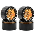 thumbnail image 1 of Labymos Aluminum Alloy Wheel Rim Beadlock 2.2in Wheel Rims Hub 4pcs Replacement for 1/10 1/8, 1 of 6