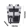 thumbnail image 3 of Men's Roll Up Backpack With Adjustable Shoulder Straps Casual And Fashionable Large Capacity Storage Sturdy And Waterproof Fabric Computer Travel Backpack, 3 of 6