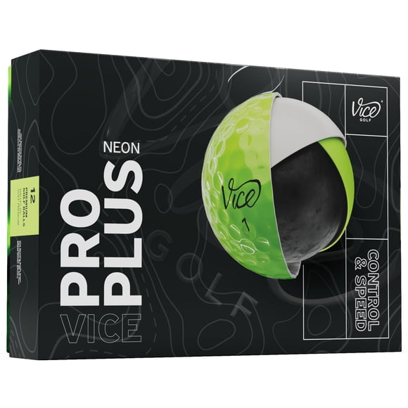 Pelotas de Golf Vice Golf Pro Plus Modelo 2025 Lime