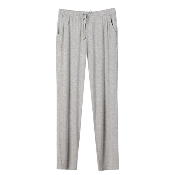 Maean Mens Pjs Pants with Pockets Elastic Waist Drawstring Loose Comfy Sleepwear Lounge Pajamas Pant