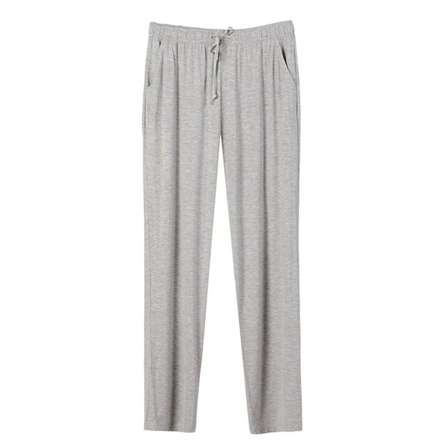 cfhntfmh Pantalon de Pyjama pour Hommes Bas en Modal Doux et Confortable avec Poches et Cordon de Serrage