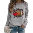 thumbnail image 1 of EQWLJWE Chemises de Baseball pour Femmes Manches Longues Raglan Chandail Tops Saison de Football T-shirt Graphique Décontracté Col Rond Blouse Manches Longues pour Femmes Tendance Grande Taille Tops d'Halloween, 1 of 5