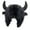 Black, variant on Joernso Winter Funny Hat Fake Cow Horn Decor Thunderbolt Thick Warm Faux Fur Ear Personality Unisex Windproof Fluffy Photo Prop Women Men Cap