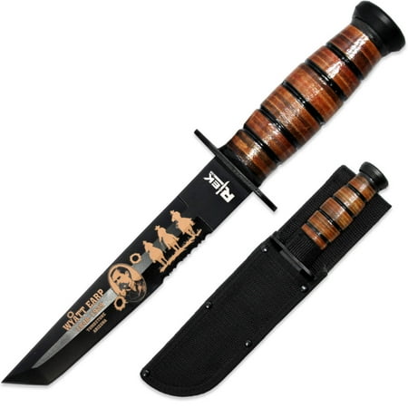 RT 6686-WE 12 Rtek Wyatt Earp Tanto Blade Fixed Blade Knife with Sheath