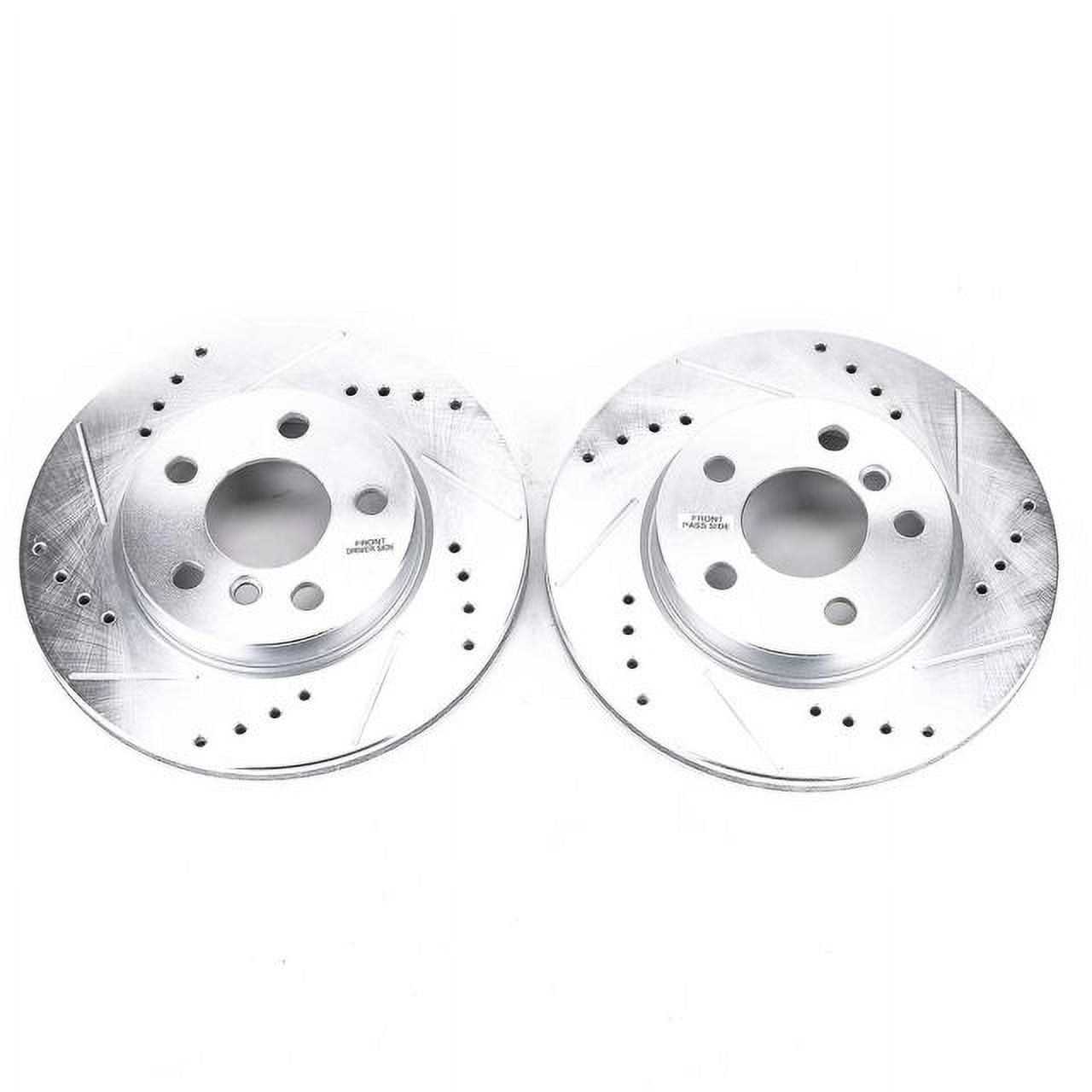 Power Stop EBR1646XPR Evolution Drilled & Slotted Rotors -Front
