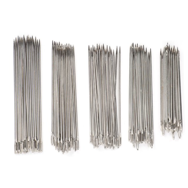 Hand-Stitching Needles, Handwork Household Embroidery Needles, 120Pcs Stainless Steel Sewing Tools for Cloth Sewing Embroidery Tool Cross Stitch Quilt Needle