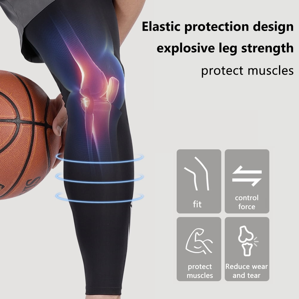 Manches Longues de Compression Sportive Protection Solaire en Soie Glacée pour Course Basketball Football Cyclisme Entraînement Physique