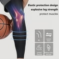 thumbnail image 1 of Sports Compression Long Leg Sleeves Sun Protection Ice Silk Leg Sleeves For Running Basketball Football Cycling Fitness, 1 of 8