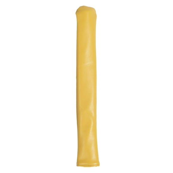 Colaxi Couvre-Tringle d'Alignement en Cuir PU Polyvalent Résistant aux Rayures Portable Antidérapant pour Visage Exercice Pratique Extérieur Jaune