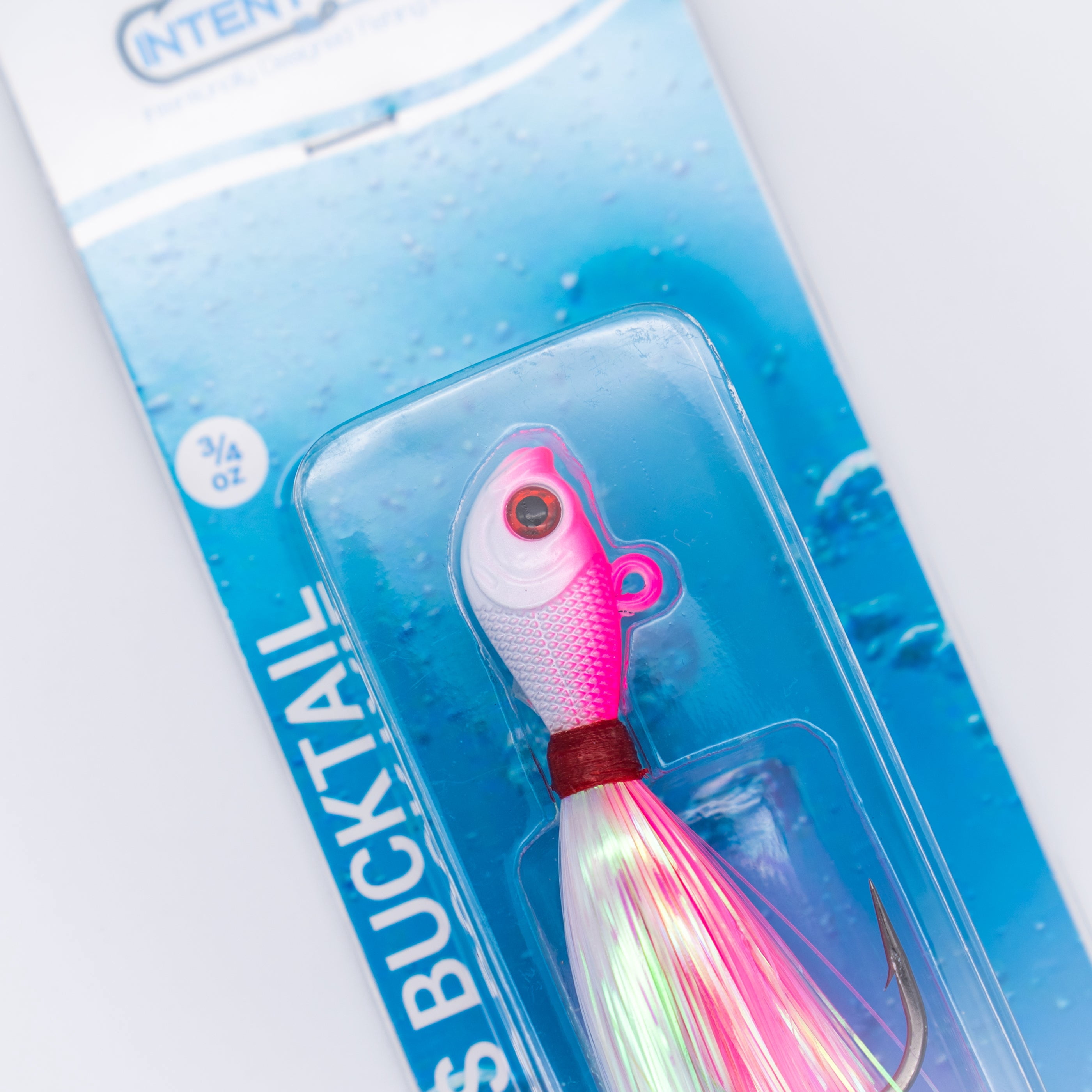 Intent Tackle Mylar Series Bucktail, 1oz. White
