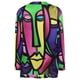 thumbnail image 5 of Chaqueta de mujer para entrenamiento diario de vacaciones, cárdigan de otoño e invierno, abrigo de punto abierto, Top informal de manga larga con estampado Floral Fridja  BV0+1501, 5 of 5
