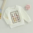 thumbnail image 3 of Gupgi Chandails en Molleton Assortis pour Sœurs, Manches Longues, Imprimé Léopard pour Filles, 3 of 9