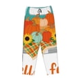 thumbnail image 4 of Daiia Hello Fall Farm Truck Women's Sleep Pant with Pockets and Drawstring,Pajama Pants-XX-Large, 4 of 9
