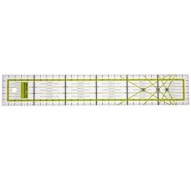 Regla de doble color Pies de patchwork Sastre Yardstick Quilting DIY Herramienta de costura Ehuebsd Libre de BPA