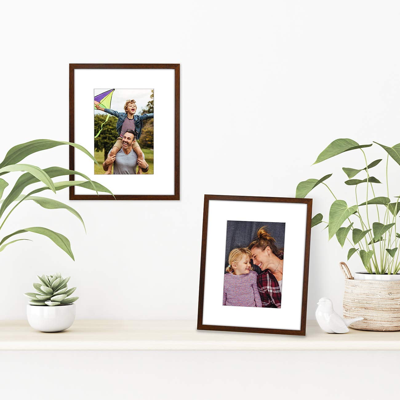 Americanflat 6x6 Picture Frame In Black - Displays 4x4 With Mat And 6x6  Without Mat - Horizontal And Vertical Formats For Wall And Tabletop : Target