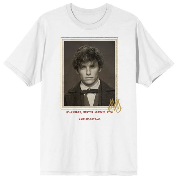 Fantastic Beasts 2 Newt Scamander Mens White Graphic Tee - XXL