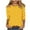 Yellow1, variant on Plebaso Womens 3/4 Sleeve Tunic Tops Polka Dot Printed Crew Neck Shirts Business Casual Work Blouses for Women