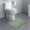 Green, variant on Toilet Rugs U Shaped, Toilet Mat Cute Contour Bath Rug, Extra Thick Soft Machine Washable Toilet Carpet, Super Absorbent Microfiber Bathroom Floor Mats (15.7x19.7 inch)