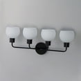 thumbnail image 3 of Coraline 4 - Light Black Modern / Transitional Incandescent Glass And Steel Wall Sconce, 3 of 5