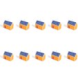 thumbnail image 1 of Moyic Caja de galletas de regalo con forma de casa de 10 piezas, caja de regalo portátil para ceremonia de boda, banquete de cumpleaños, Kits de decoración para fiestas Amarillo, 1 of 6