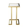 thumbnail image 4 of Inspired Home Noelani End Table Hight Gloss Lacquer Finish Top Polished Stainless Steel Base, 4 of 9