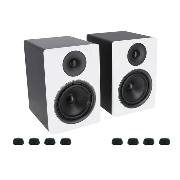 (2) Rockville APM6W 6.5" 350w Powered USB Studio Monitors   Isolation Feet Pads