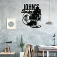 thumbnail image 4 of Craftnamesign Custom Barber Metal Wall Art, Personalized Barber Shop Name Sign, Barber Sign, 4 of 5