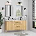 thumbnail image 6 of KAWOTI 1-Light Bathroom Vanity Light Matte Black Finish Wall Sconce with Flutted Glass, 6 of 9