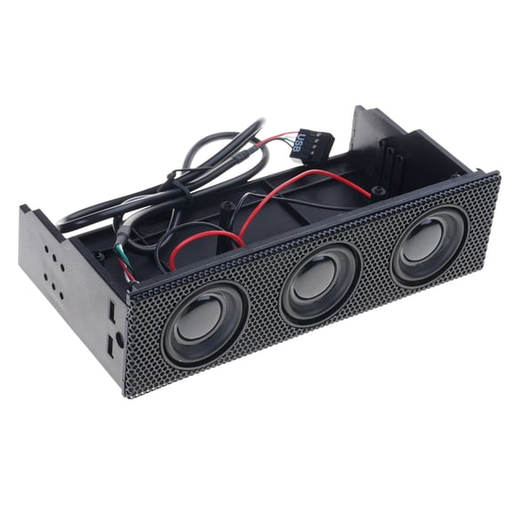 PC Front Panel Media Dashboard PC Front Panel Speaker Stereo Surround Computer for Case Built in Mic Loudspeaker Front B