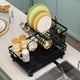 thumbnail image 2 of Escurridor de platos de 2 niveles Timcorr estante de secado desmontable con bandeja de goteo, 2 of 6