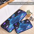 thumbnail image 5 of 2-Piece Kitchen Mat Set Non Slip Washable Floor Mats Decorative Rugs for Kitchen Sink Laundry Blue Bunny, 5 of 7