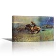 thumbnail image 1 of The Stampede - Contemporary Fine Art Giclee on Canvas Gallery Wrap - wall décor - Art painting - 36 x 24 Inch - Ready to Hang, 1 of 2