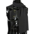 thumbnail image 3 of Dolce & Gabbana Gray 100% Wool Striped Pattern Wrap Scarf, 3 of 4