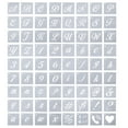 thumbnail image 1 of Monstrate Plantillas de números reutilizables de 72 piezas, amplia aplicación, no tóxicas y plantillas de números, plantillas reutilizables Decoración del hogar, 1 of 6