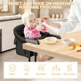 thumbnail image 3 of Hook On Chair, Portable Baby Feeding Seat Attached to Table - Clip On High Chair With Fold-Flat Storage Bag, Easy Clean Fast Table Seat for Home and Travel, Tight Fixing and Anti Drop Toddler Seat, 3 of 7