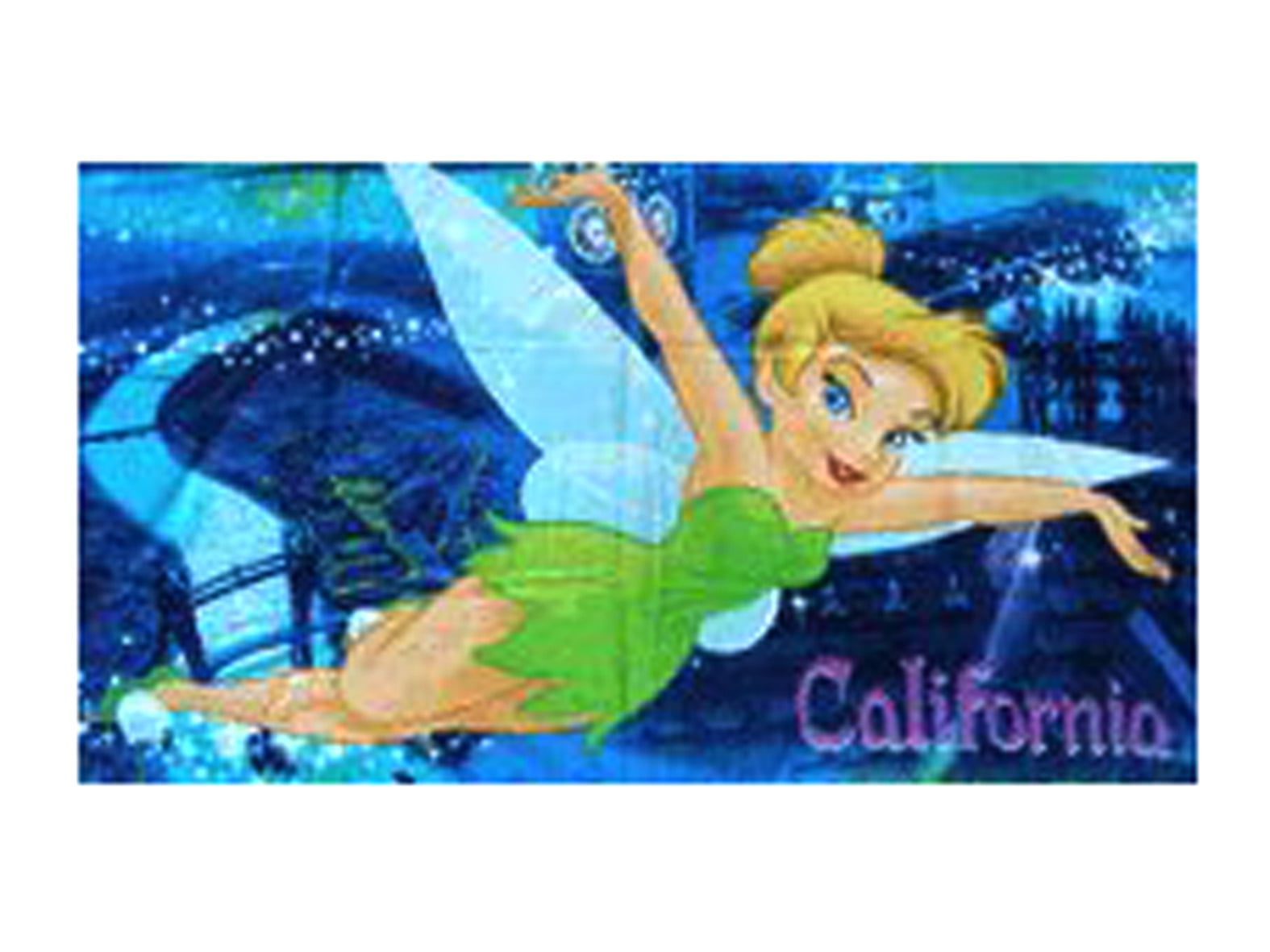 Disney Peter Pan Fairy Tinkerbell Cotton Fiber Reactive Beach Bath Towel 