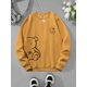 thumbnail image 1 of Sudaderas con estampado de oso de peluche Kawaii OK para mujer, sudaderas con capucha de moda Retro clásicas, ropa informal cálida de lana, ropa deportiva suelta, 1 of 2
